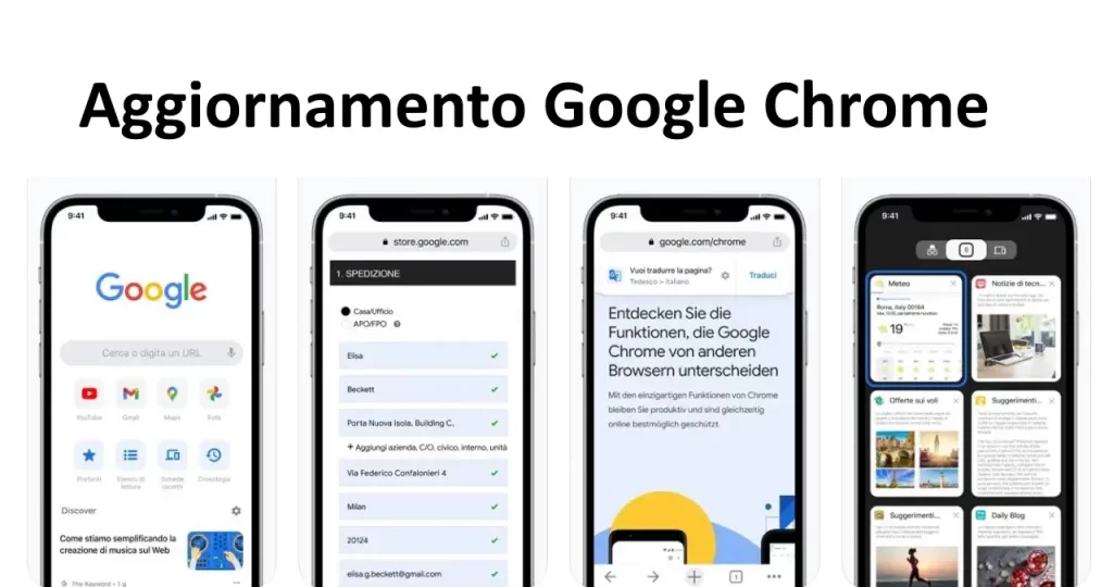 Aggiornamento di Google Chrome