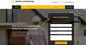 Esempio di landing page Wordpress