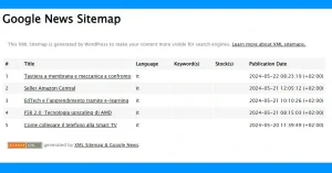 XML Sitemap & Google News