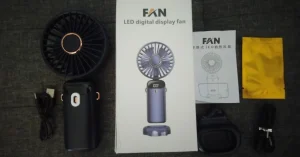 Jsdoin ventilatore portatile e ricaricabile USB